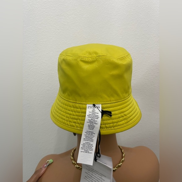 New! Coach Reversible Signature Nylon Bucket Hat (Authentic) Unisex - Picture 12 of 16
